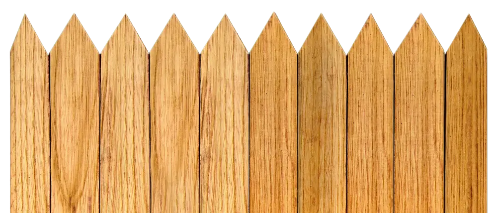 Wood picket fence installation in Seattle – pointed cedar fence panels